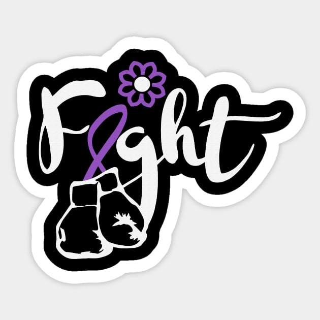 Fight Faith Hope Cure Support Gastric Cancer Awareness Periwinkle Ribbon Warrior Sticker by celsaclaudio506